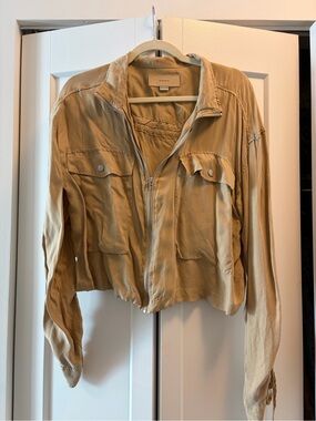 Blank NYC Cropped Tan Utility Jacket